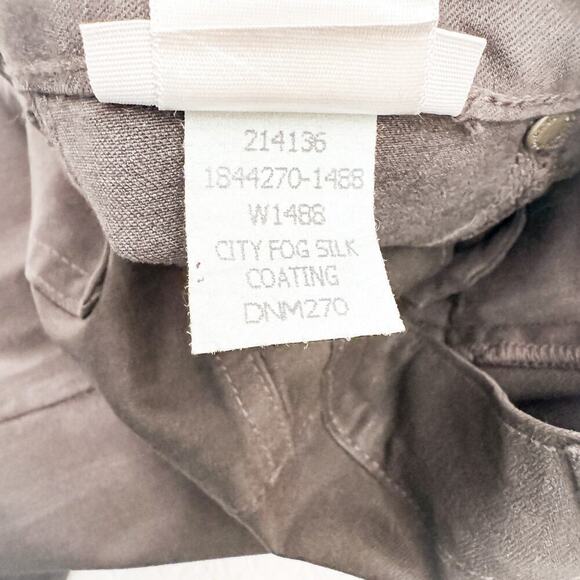 Paige Verdugo Ankle City Fog Silk Coating Denim Jean Gray Size 26 - Picture 6 of 8